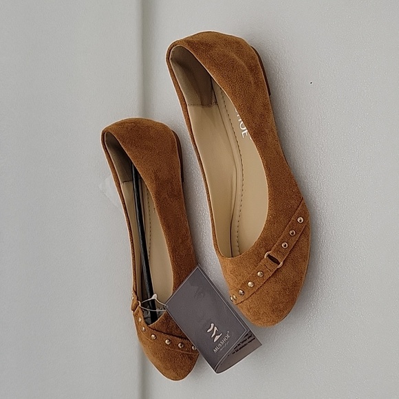 MUSSHOE Flat Shoes Women Round Toe Comfortable Slip On Women Flats with Bow - Picture 4 of 7